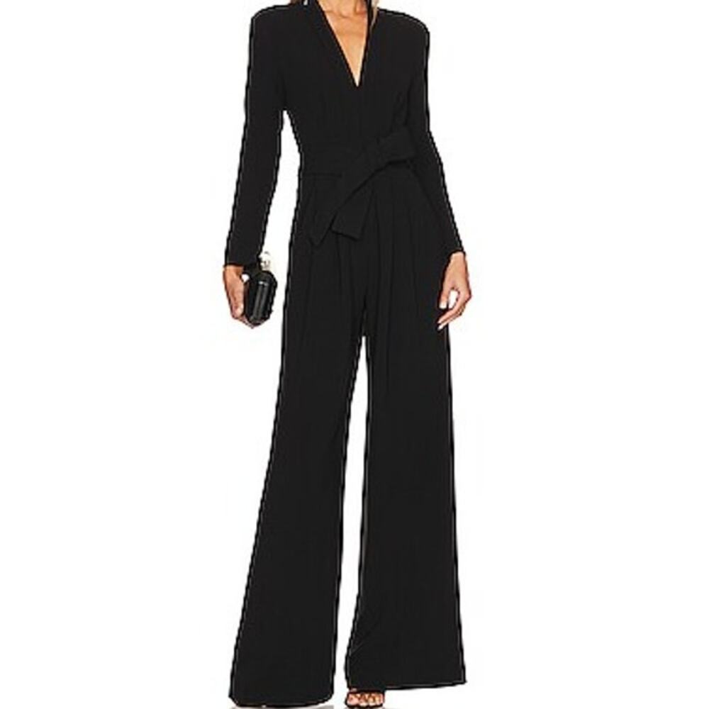 A.L.C. Imogen Wide-Leg Jumpsuit Black Women's Size 2 New With Tags *NO BELT*
